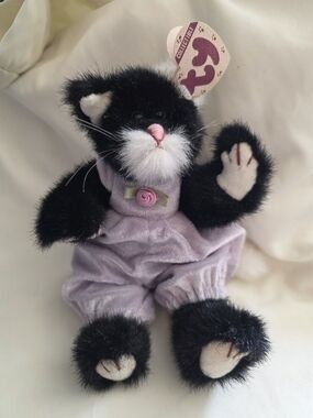 Ty Collectible Purrcy The Black And White Cat.